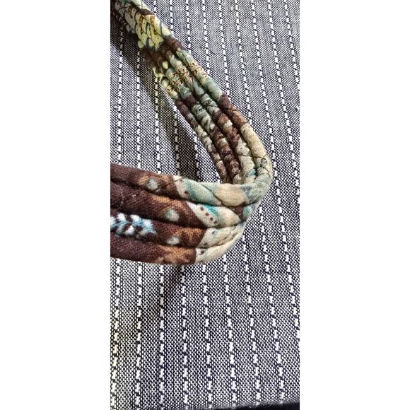 Vera Bradley Small Toggle Tote bag Java Blue Paisley Pattern - Picture 5 of 10